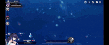 a screenshot of a video game with a girl in a bikini