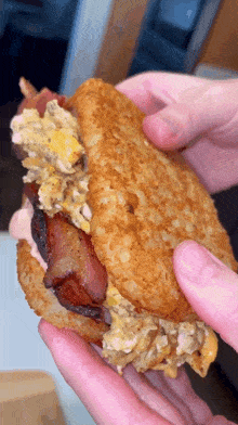 Hash Brown Bacon Egg And Cheese Breakfast GIF