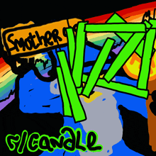 a drawing of a sign that says another v7z