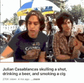 The Strokes Julian Casablancas GIF - The Strokes Julian Casablancas Smoking GIFs