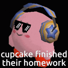Cupcake Kirby GIF - Cupcake Kirby Homework GIFs