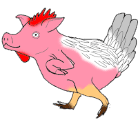 Chickpig Pig Chicken Sticker - Chickpig Pig Chicken Chicken Pig Stickers