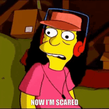 the simpsons otto the simpsons otto scared