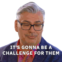It'S Gonna Be A Challenge For Them Bruno Feldeisen Sticker - It'S Gonna Be A Challenge For Them Bruno Feldeisen The Great Canadian Baking Show Stickers