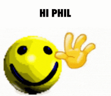 Phil Wave GIF - Phil Wave Smiley GIFs