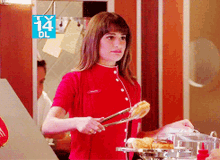 Glee Rachel Berry GIF - Glee Rachel Berry Donut GIFs