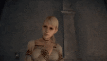 a woman in a video game is waving her hand in the air