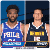 Philadelphia 76ers Vs. Denver Nuggets Pre Game GIF - Nba Basketball Nba 2021 GIFs
