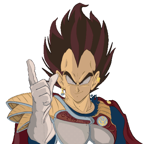 Vegeta Prince Vegeta Sticker - Vegeta Prince Vegeta Aneix Stickers
