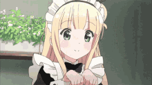 anime girl maid cute kawaii
