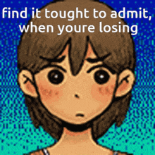 Omori Cant Admit GIF - Omori Cant Admit When Youre Losing GIFs