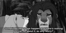 Every Night Someone Is Going To Do Something Stupid, Don’t Let An Embarrassing Night Haunt You. GIF - Lion King Bad Things Happen Nothing You Can Do About It GIFs