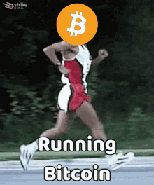 Running Bitcoin Running GIF