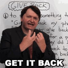 Get It Back Alex GIF - Get It Back Alex Learn English With Alex GIFs