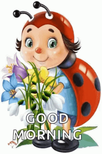 Good Morning Ladybug GIF - Good Morning Ladybug Sparkles - Découvrir et ...