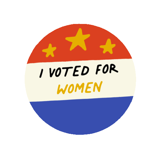 I Voted For Woman Count My Vote Sticker - I Voted For Woman Count My Vote Woman Rights Stickers