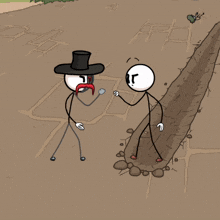 a cartoon drawing of a hand giving a peace sign next to a rock