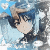 a picture of a boy with the name seara de kyren written on it