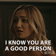I Know You Are A Good Person Lady Phoebe GIF - I Know You Are A Good Person Lady Phoebe Tilly Keeper GIFs
