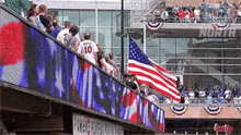 Raising The Flag GIF - Fox Sports Fun For Fourth American Flag GIFs