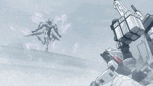 a drawing of a robot with a gun that says ucsd