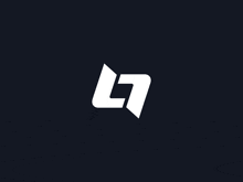 a black background with a white letter l