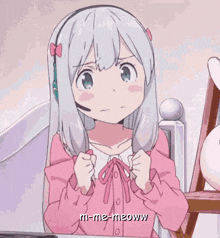 Meow Anime GIF - Meow Anime Embarrassed GIFs