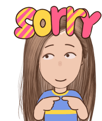Onpreeyita Sorry Sticker - Onpreeyita Sorry I Apologize Stickers