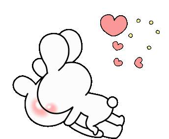 Bunny Love Sticker - Bunny Love Kiss Stickers