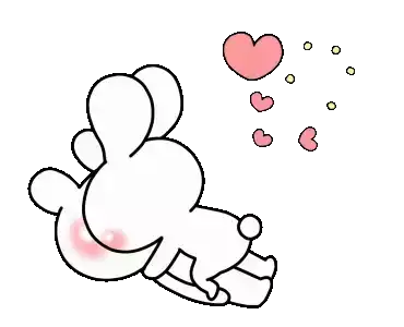 Bunny Love Sticker - Bunny Love Kiss Stickers