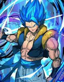 a drawing of gogeta from dragon ball z
