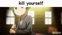 Anime My Senpai Is Annoying GIF - Anime My Senpai Is Annoying Kill Yourself GIFs
