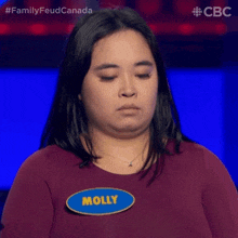 Nodding Molly GIF - Nodding Molly Family Feud Canada GIFs