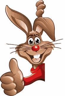 yes rabbit smile bunny thumbs up