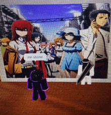 a picture of a group of anime characters with the name mr stone on it