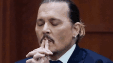 Johnny Depp Johnny Depp Court GIF - Johnny Depp Johnny Depp Court Pondering GIFs