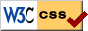 a logo for w3c css with a check mark on it .