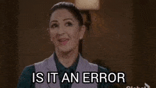 a woman is saying to act unpredictably in a room .