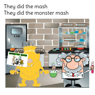 He did the Monster Mash.