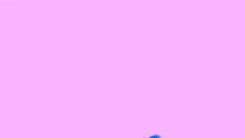 a woman 's face is surrounded by purple and yellow circles with the letter b in the center