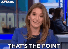 thats the point besides to the point pertinent katy tur