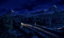 поезд ночь GIF - поезд ночь пути GIFs