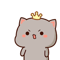 Mochicat King Sticker - Mochicat King Crown Stickers