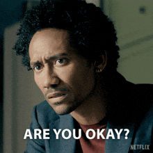 a man with a beard is asking if he is okay