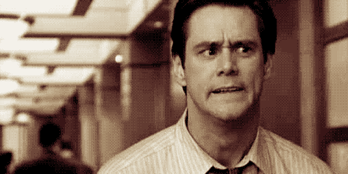 Ah Oh God GIF - Jim Carrey Scared Surprised GIFs