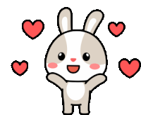 Bisous Cute Sticker - Bisous Cute Bunny Stickers