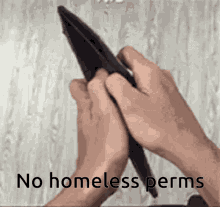 No Homeless Perms GIF