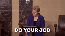 Elizabeth Warren Do Your Job GIF - Elizabeth Warren Do Your Job GIFs