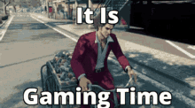 Gaming Time It Is Gaming Time GIF - Gaming Time It Is Gaming Time Yakuza GIFs