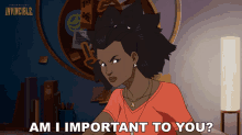 Am I Important To You Amber Bennett GIF - Am I Important To You Amber Bennett Invincible GIFs